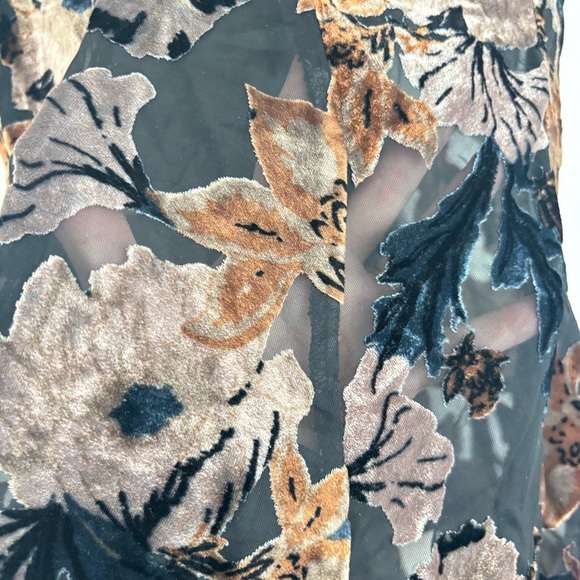 Free People Intimately Velvet Burnout Hanky Hem Slip Dress S - Picture 7 of 10